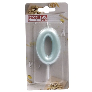 СВЕЧА для торта "Цифра 0" 4*6 см  Home Line 98461 