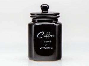 БАНКА ДЛЯ СЫПУЧИХ ПРОДУКТОВ керамическая "Coffee" 950 мл/10,6*10*17,5 см   110153