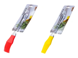 КИСТЬ ДЛЯ ТЕСТА силиконовая с пластмассовой ручкой 25,5 см  Fresca 90693 