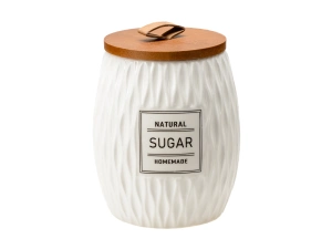 БАНКА ДЛЯ СЫПУЧИХ ПРОДУКТОВ керамическая "Sugar" 700 мл/11*11*13 см   110166 