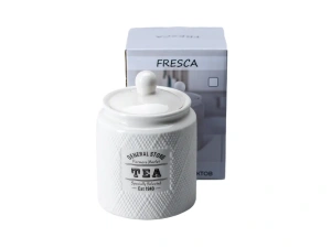 БАНКА ДЛЯ СЫПУЧИХ ПРОДУКТОВ керамическая "Tea" 780 мл/11*15 см   108354 