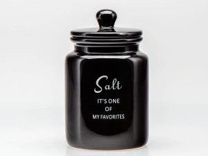 БАНКА ДЛЯ СЫПУЧИХ ПРОДУКТОВ керамическая "Salt" 950 мл/10,6*10*17,5 см   110152