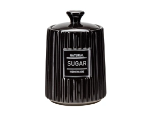 БАНКА ДЛЯ СЫПУЧИХ ПРОДУКТОВ керамическая "Sugar" 650 мл/10,6*10,6*15,5 см   110159 