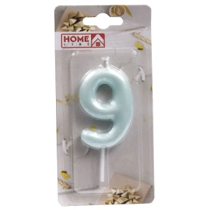 СВЕЧА для торта "Цифра 9" 4*6 см  Home Line 98497 