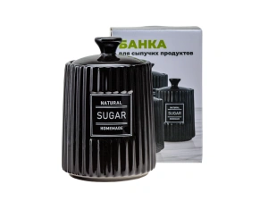 БАНКА ДЛЯ СЫПУЧИХ ПРОДУКТОВ керамическая "Sugar" 650 мл/10,6*10,6*15,5 см   110159