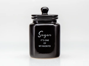 БАНКА ДЛЯ СЫПУЧИХ ПРОДУКТОВ керамическая "Sugar" 950 мл/10,6*10*17,5 см   110151