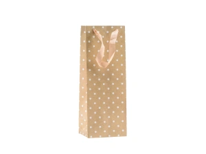 ПАКЕТ ПОДАРОЧНЫЙ ДЛЯ БУТЫЛКИ бумажный ламинированный "For you" 13*36*10 см   110133 