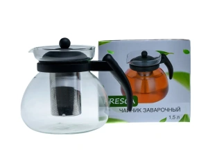 ЧАЙНИК ЗАВАРОЧНЫЙ стеклянный 1,5 л/14 см  Fresca 104591 