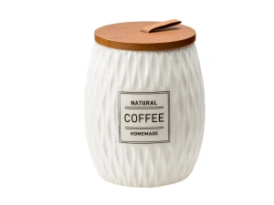 БАНКА ДЛЯ СЫПУЧИХ ПРОДУКТОВ керамическая "Coffee" 700 мл/11*11*13 см   110169 