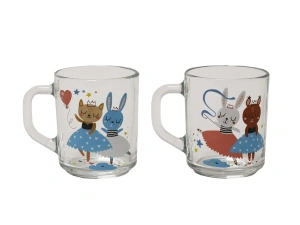 КРУЖКА стеклянная "Green Tea. Балерины" 200 мл/9 см   ОСЗ 104968 