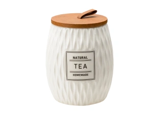 БАНКА ДЛЯ СЫПУЧИХ ПРОДУКТОВ керамическая "Tea" 700 мл/11*11*13 см   110168 